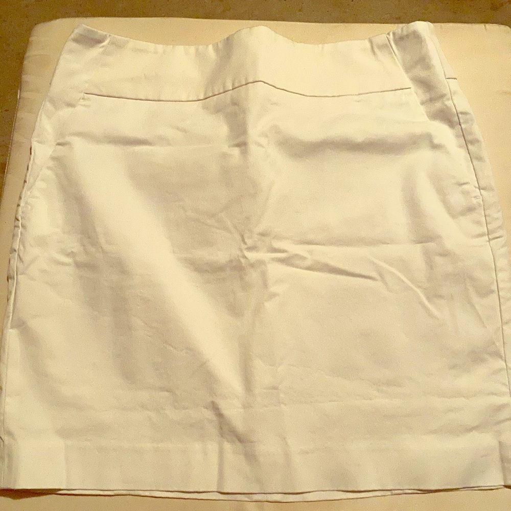 Ann Taylor White Pencil Skirt